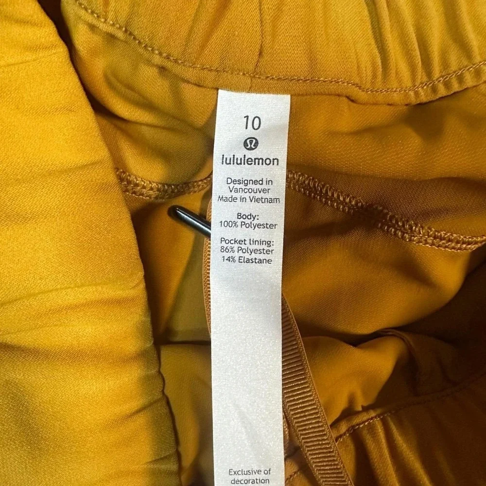 Lululemon Align High Rise Jogger Pants Golden Ochre Size 10